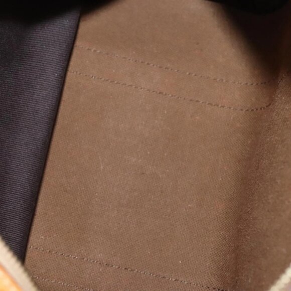 CELINE Macadam Canvas Hand Bag PVC Leather Brown Gold Auth - Picture 14 of 16